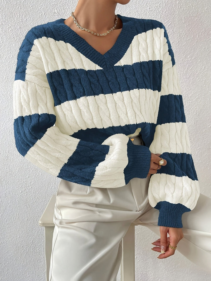 MELIE - Stylish Colour-Block Jumper