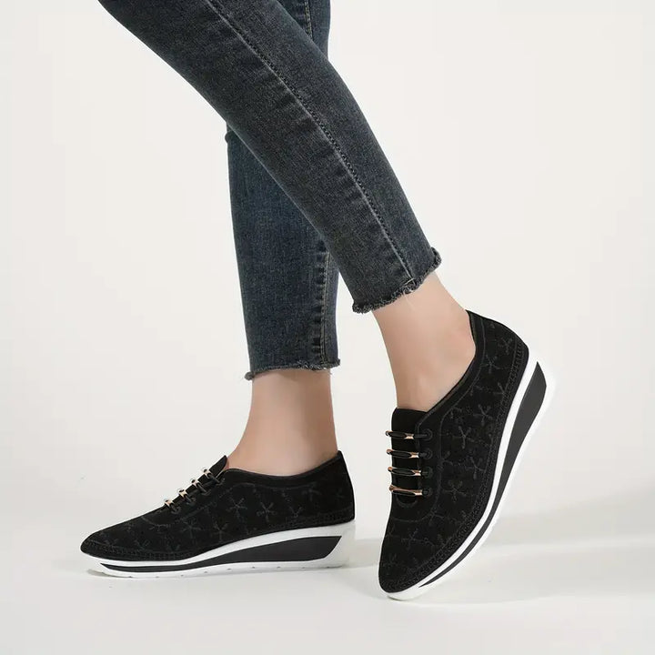 Casual low top wedge orthopedic sneakers