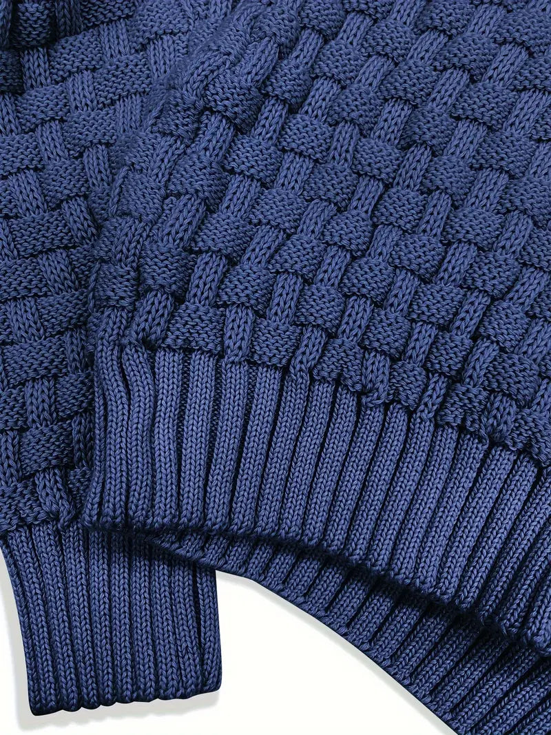David™ | Men's Turtleneck Sweater with Buttons