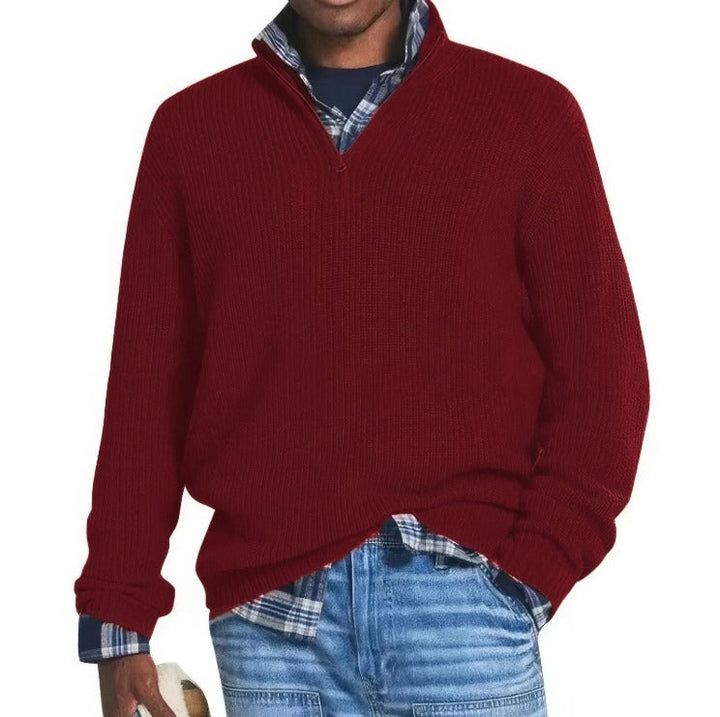 Finn™ | Knitted Zip-Up Sweater for Men