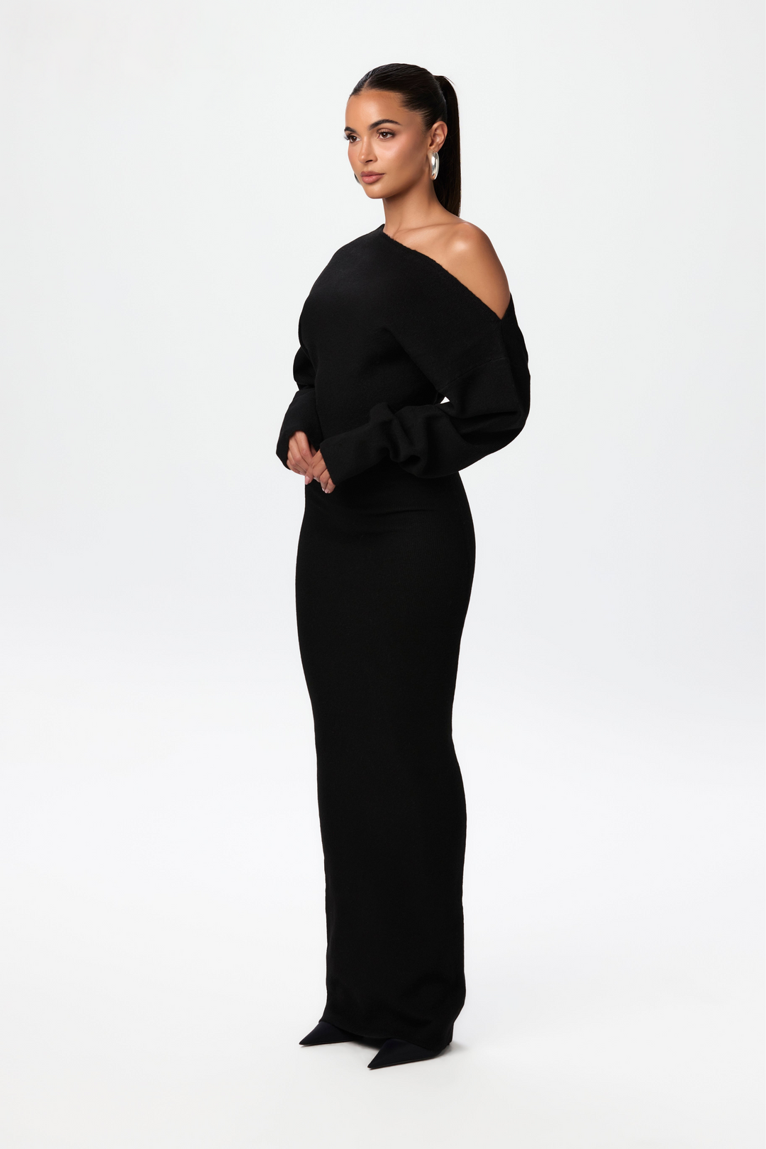 Off Shoulder | Sweater Dress
