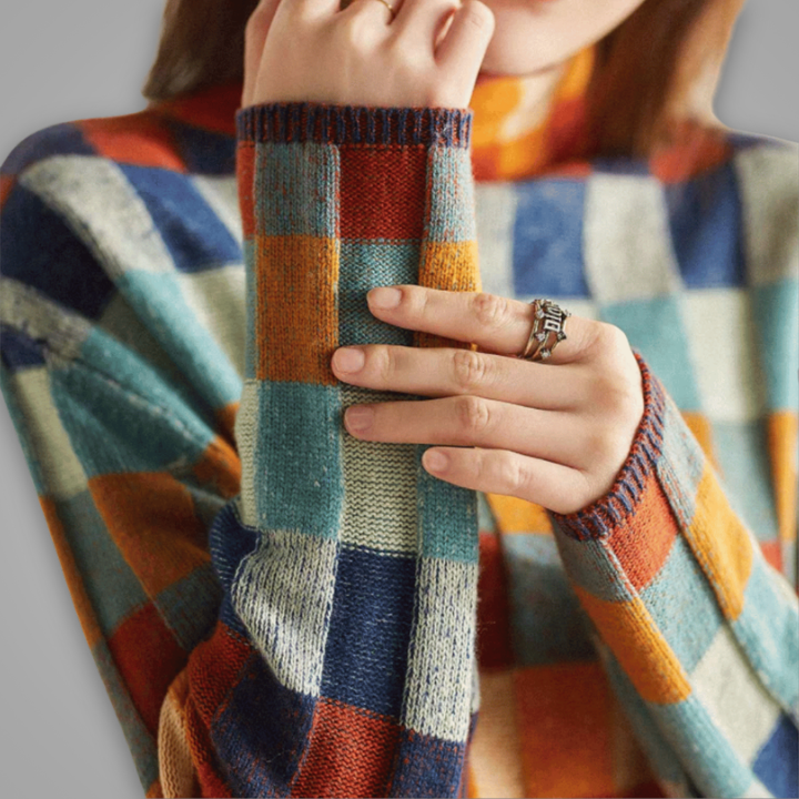 LILLIAN - Modern Patchwork Jumper