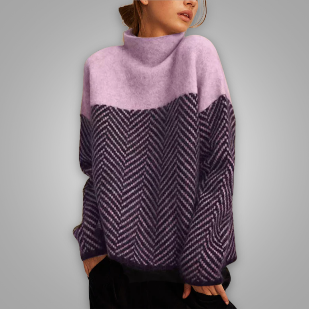 MIAN - Cosy Chic Roll Neck Jumper