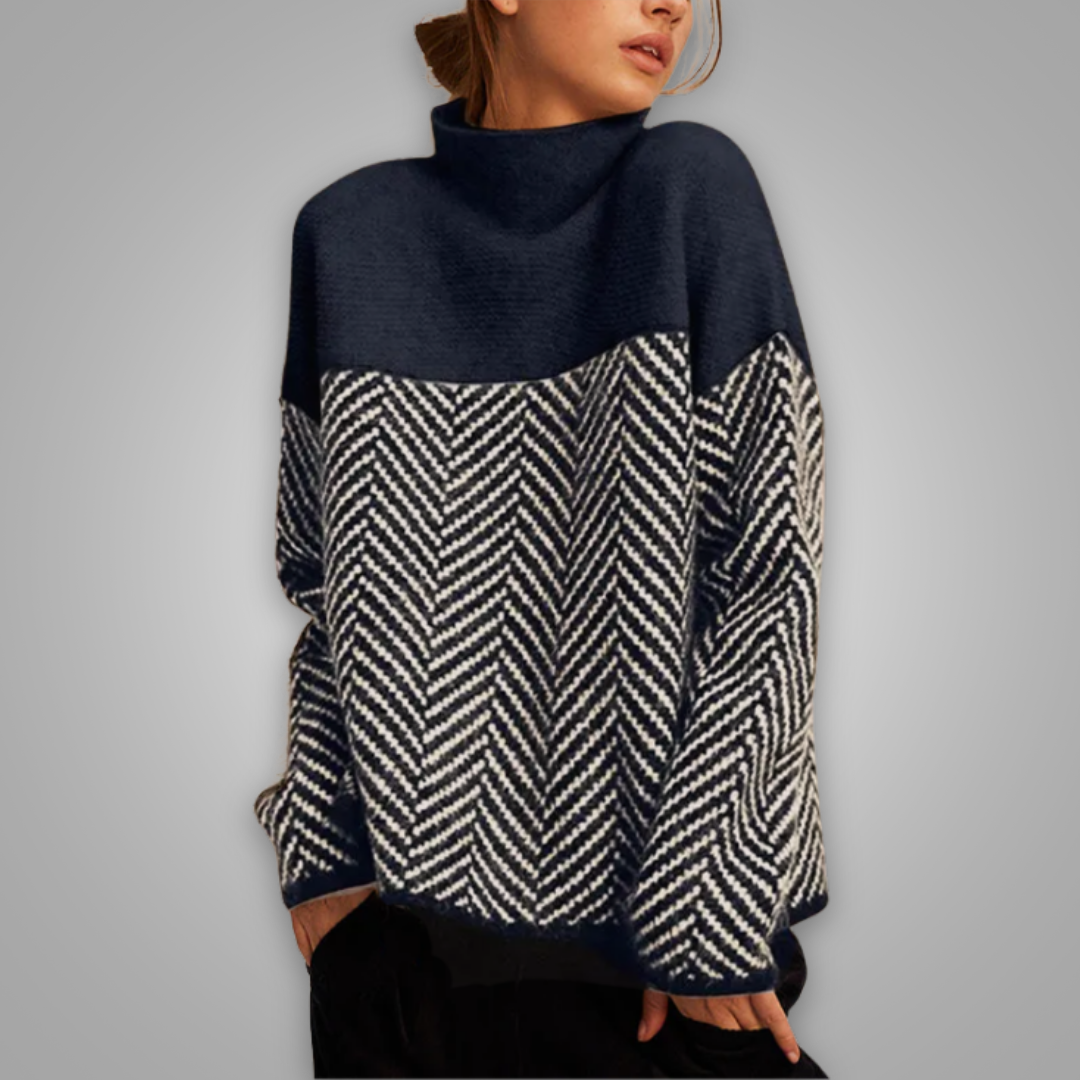 MIAN - Cosy Chic Roll Neck Jumper