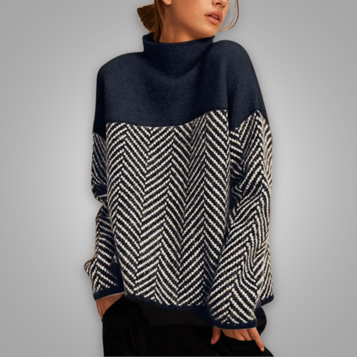 MIAN - Cosy Chic Roll Neck Jumper