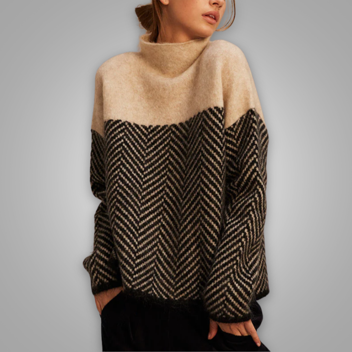 MIAN - Cosy Chic Roll Neck Jumper
