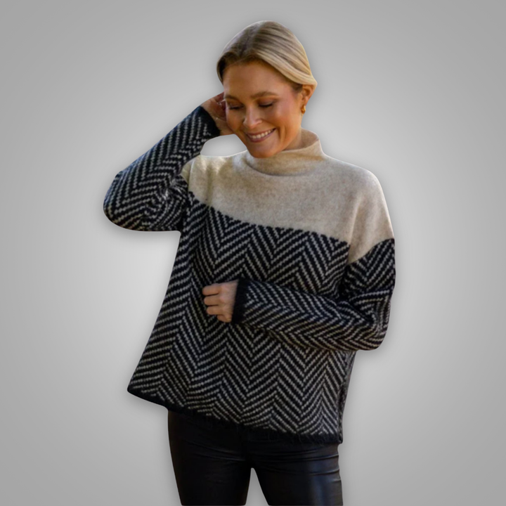MIAN - Cosy Chic Roll Neck Jumper