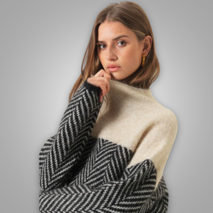 MIAN - Cosy Chic Roll Neck Jumper