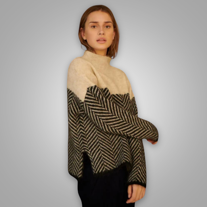 MIAN - Cosy Chic Roll Neck Jumper
