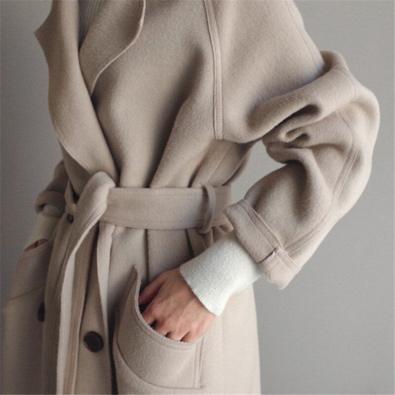 AMARA - Longline Wool Coat