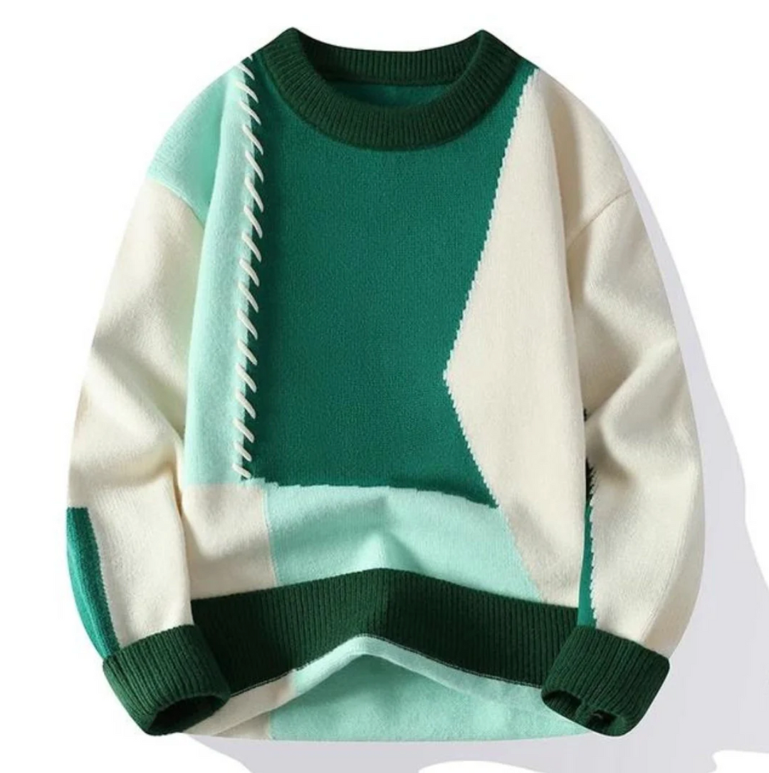 Harper™ | Men's Patchwork Design Sweater