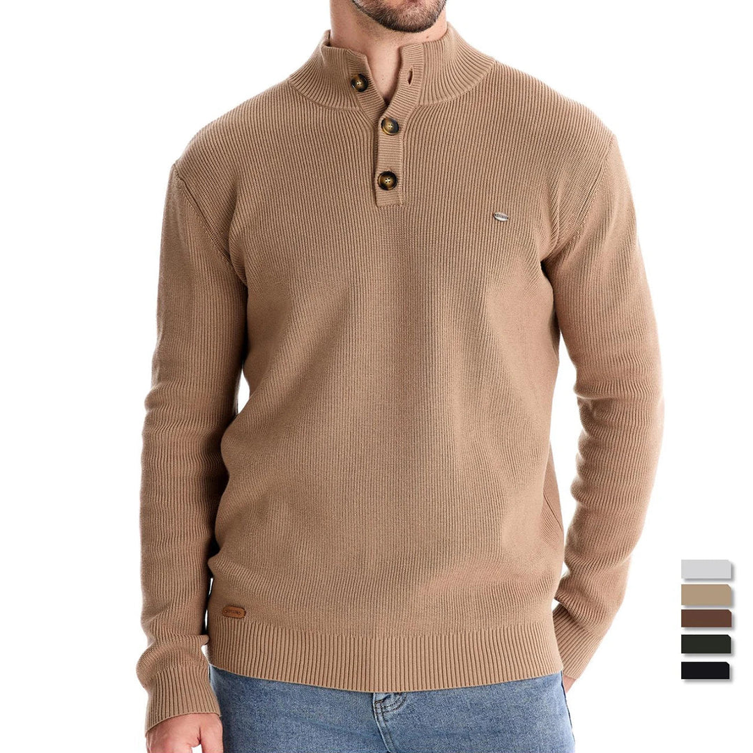 Leon™ | Men's Button-Detail Sweater