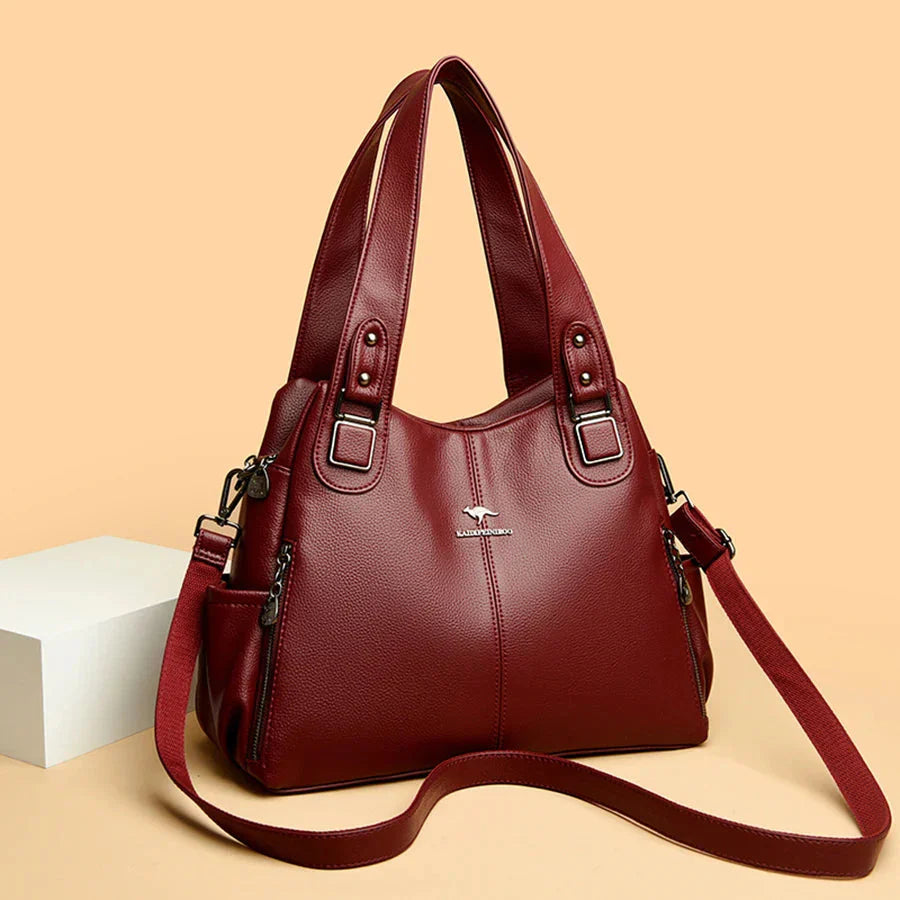India™ Classic Vintage Vegan Leather Shoulder Bag