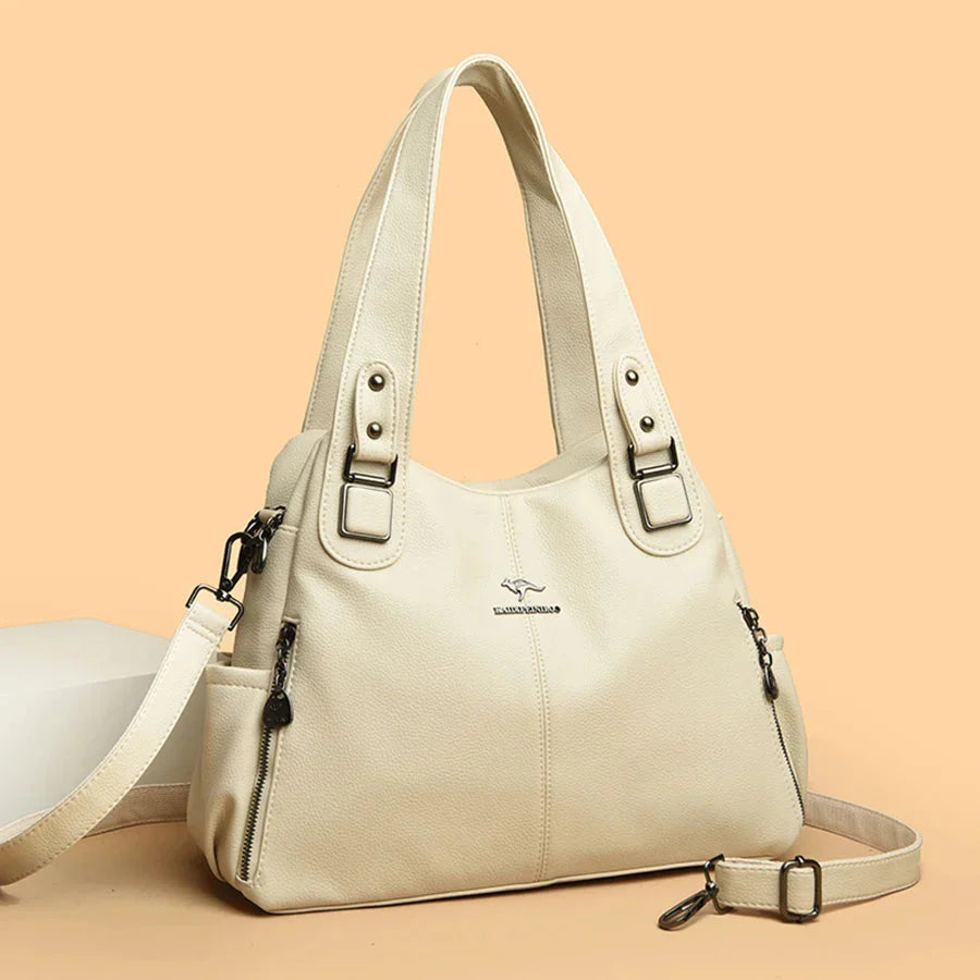 India™ Classic Vintage Vegan Leather Shoulder Bag