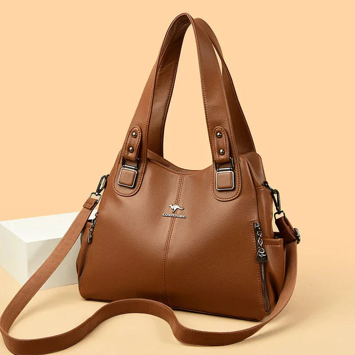 India™ Classic Vintage Vegan Leather Shoulder Bag