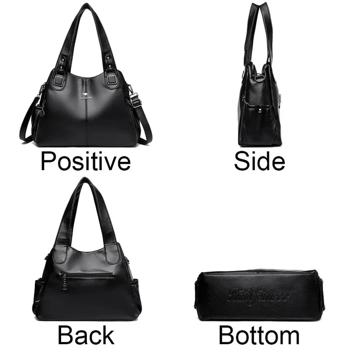 India™ Classic Vintage Vegan Leather Shoulder Bag