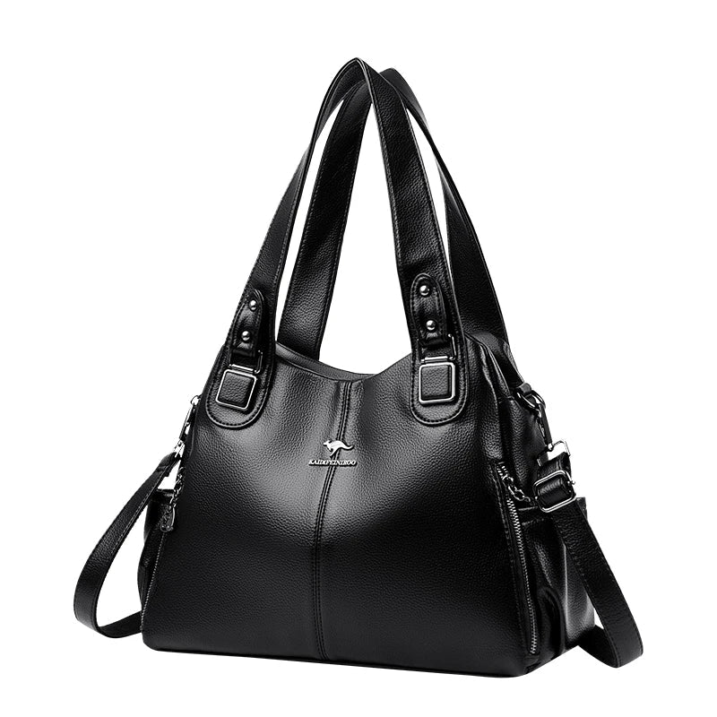 India™ Classic Vintage Vegan Leather Shoulder Bag