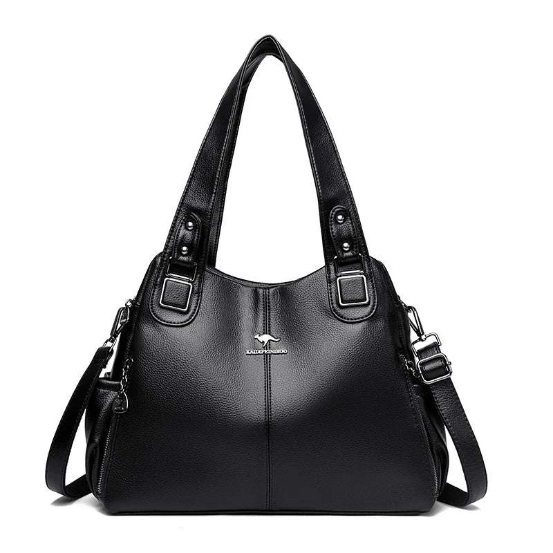 India™ Classic Vintage Vegan Leather Shoulder Bag