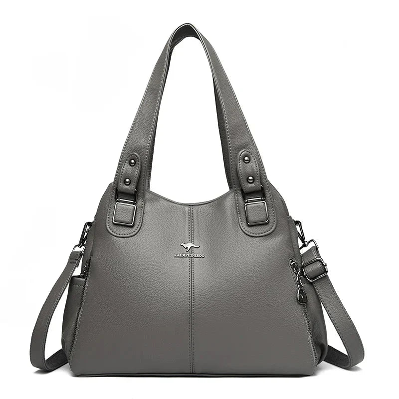 India™ Classic Vintage Vegan Leather Shoulder Bag