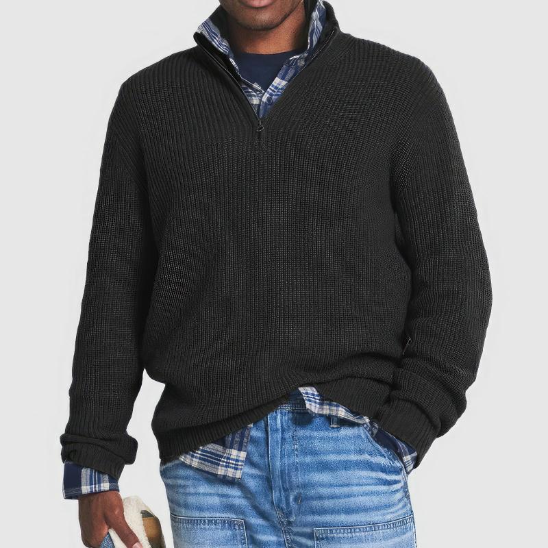 Finn™ | Knitted Zip-Up Sweater for Men