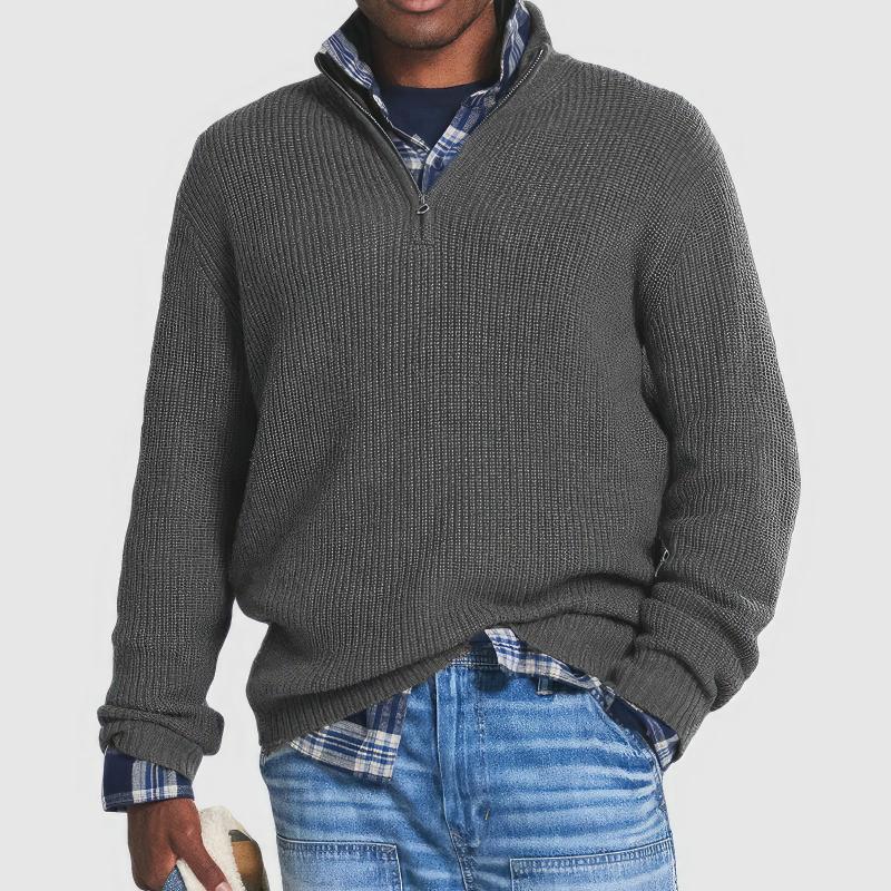 Finn™ | Knitted Zip-Up Sweater for Men
