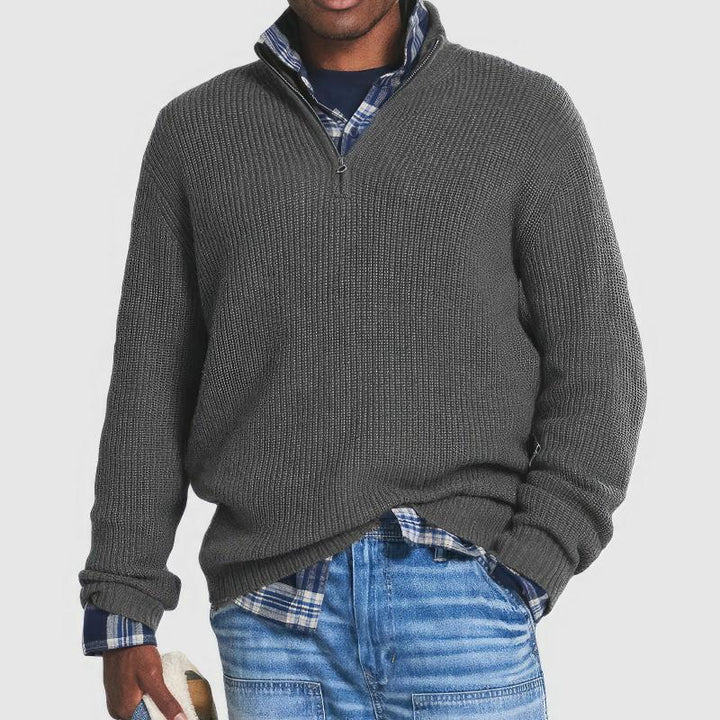 Finn™ | Knitted Zip-Up Sweater for Men