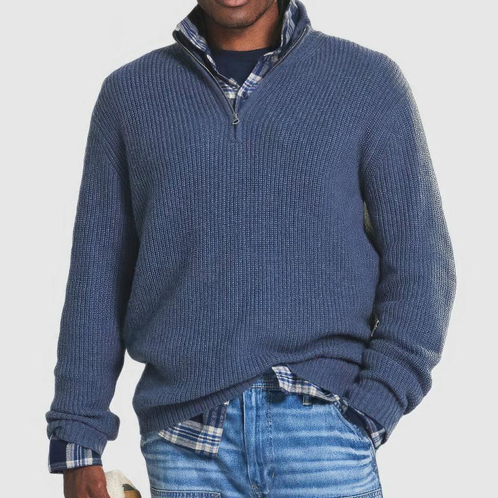Finn™ | Knitted Zip-Up Sweater for Men