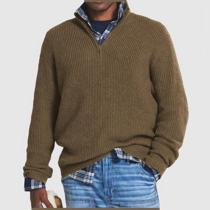 Finn™ | Knitted Zip-Up Sweater for Men