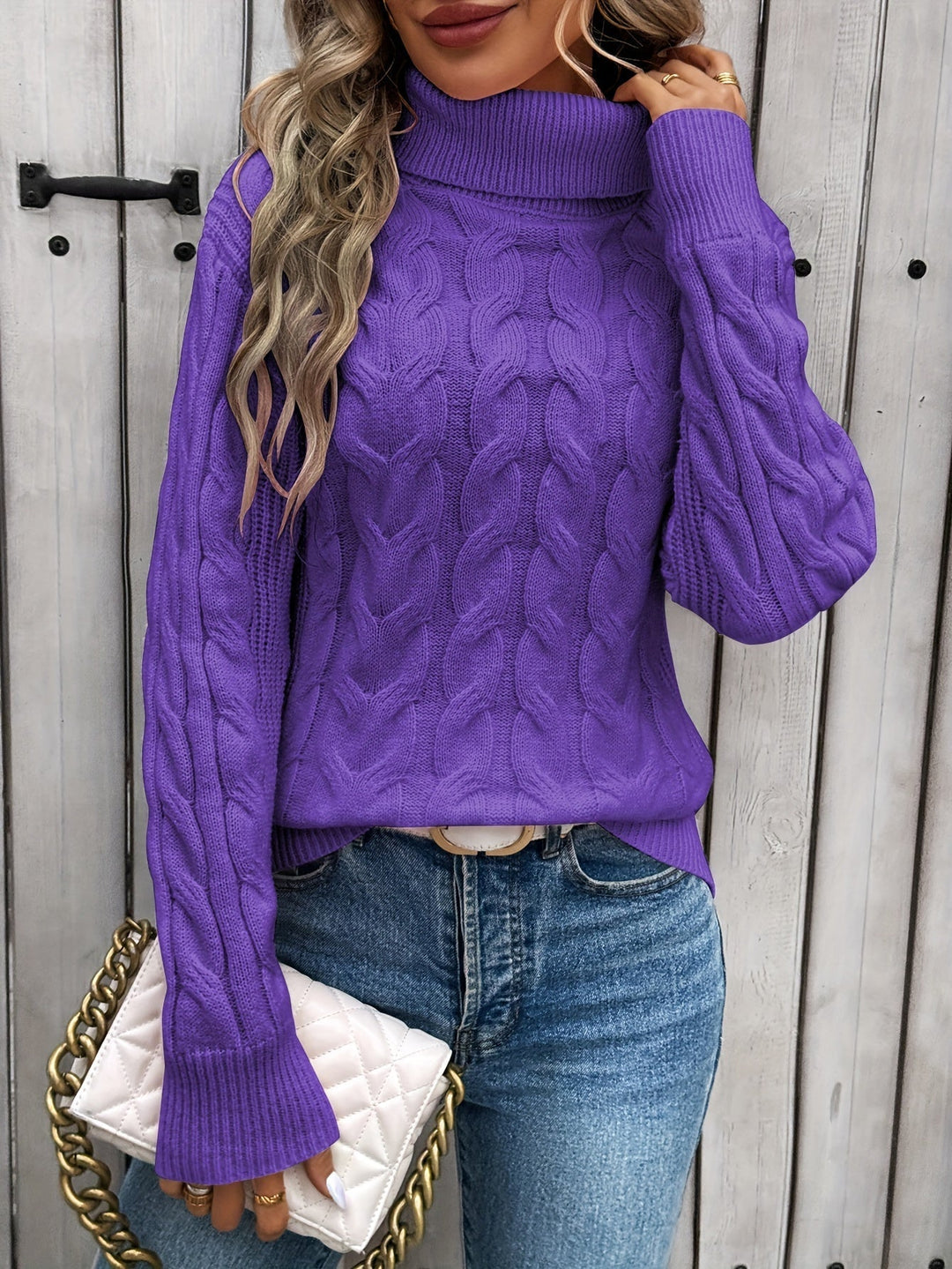 MELIA - Elegant Turtleneck Jumper
