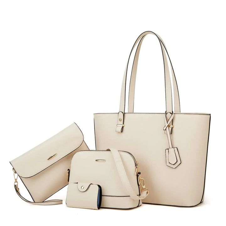 3-Piece Vegan Leather Handbag & Shoulder Bag Set