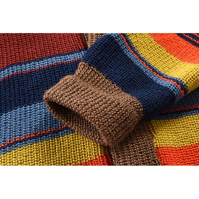 Colorblock Lapel Sweater Jacket